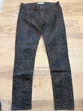 RSQ Leopard Print Skinny Jeans - Brown/Black